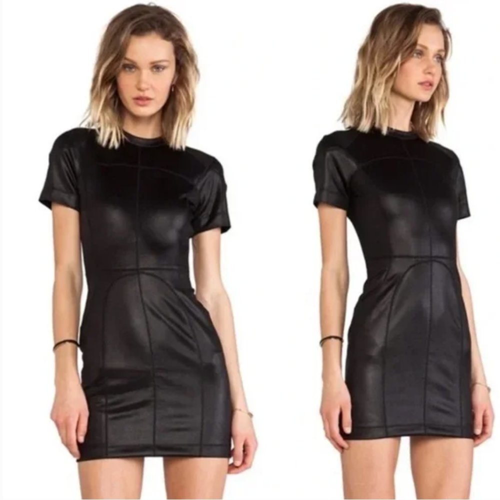 T by Alexander Wang black scuba dress